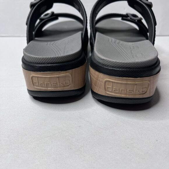 Dansko Kandi Black Platform Sandals Women’s Size 39/8.5 - Picture 5 of 10